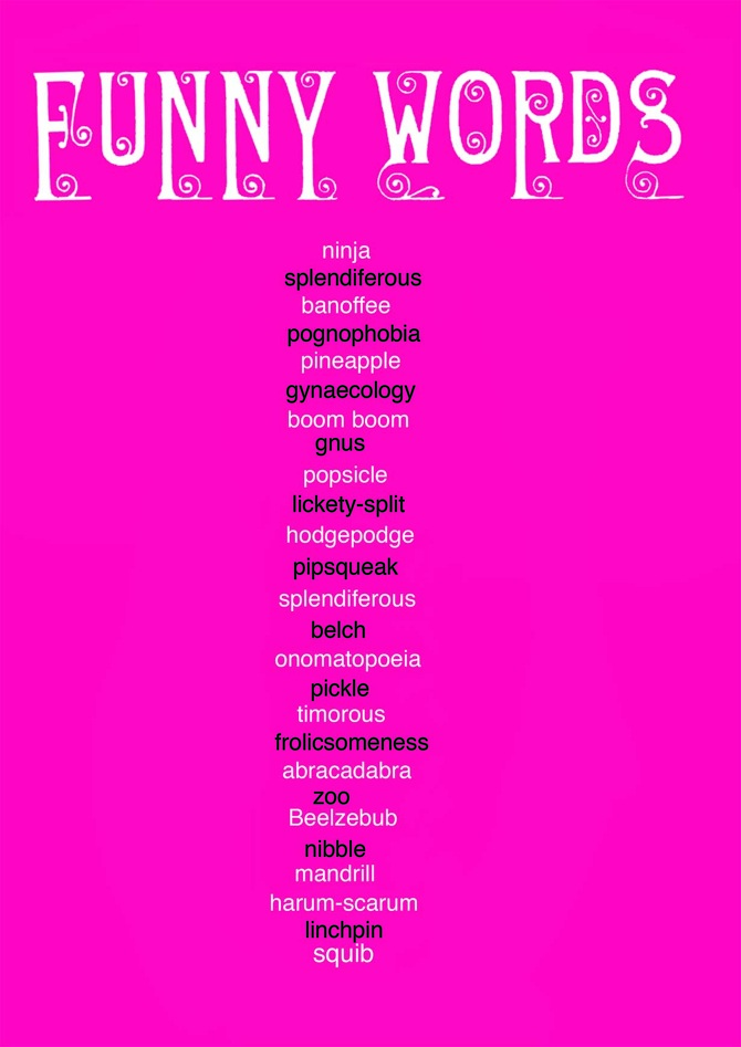 Funny Words Georgia Sawers Illustration